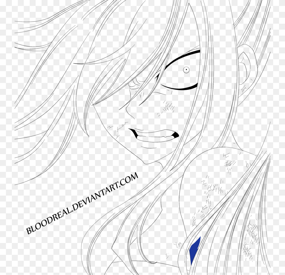 Fairy Tail 316 Erza Scarlet Line Art, Lighting, Outdoors Free Png