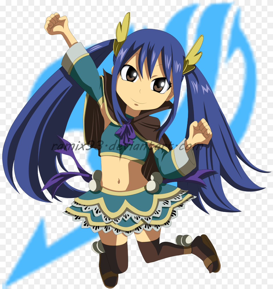 Fairy Tail Achtergrond Called Fairy Tail Girls Wendy Fairy Tail Chibi, Book, Comics, Publication, Baby Free Png Download