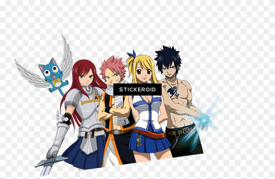 Fairy Tail Anime, Book, Comics, Publication, Adult Free Png Download