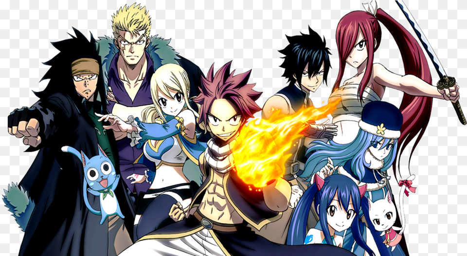 Fairy Tail Anime And Lucy Fairy Tail No Background, Adult, Publication, Person, Female Png