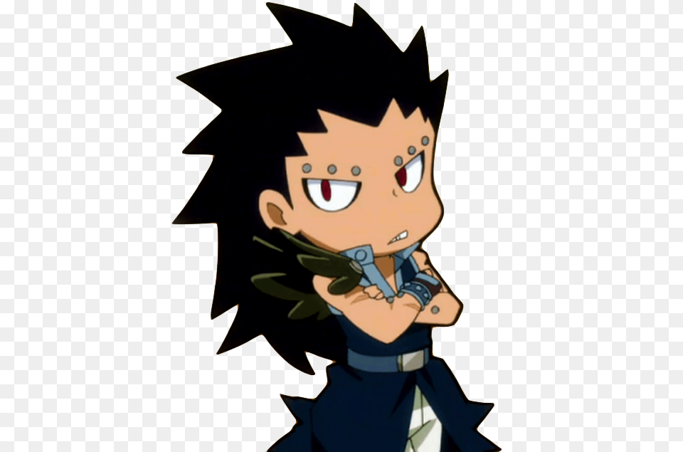 Fairy Tail Chibi Gajeel, Baby, Person, Anime, Face Free Png Download