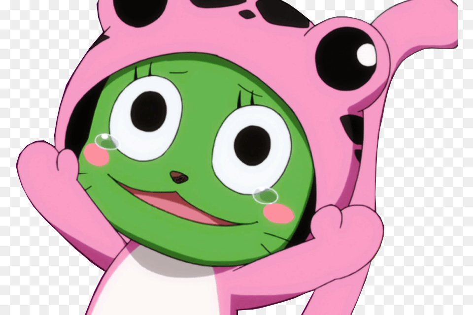 Fairy Tail Emoji Frosch Fairy Tail, Purple, Cartoon, Baby, Person Free Png Download