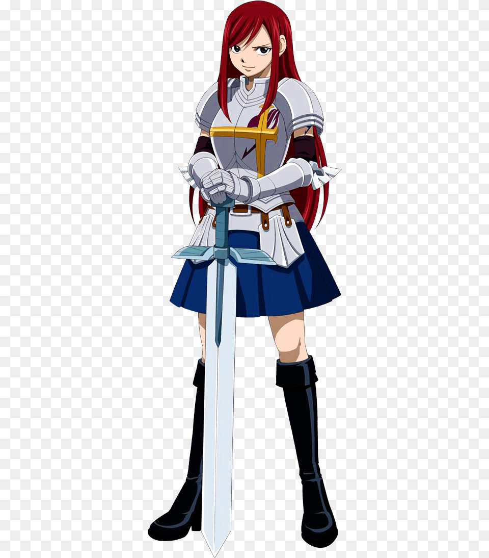 Fairy Tail Erza Full Body, Book, Publication, Comics, Adult Free Png