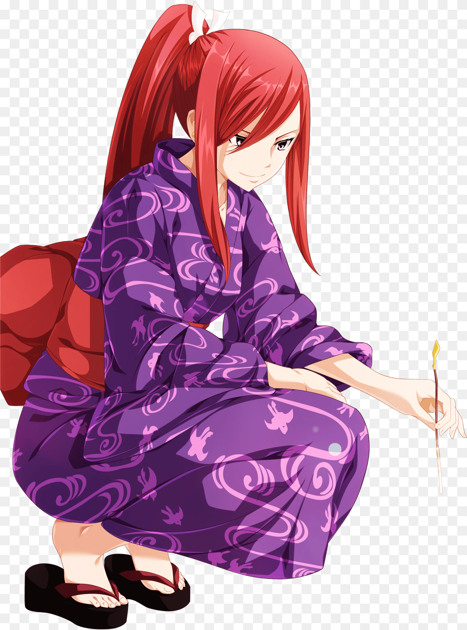 Fairy Tail Erza Scarlet, Adult, Robe, Person, Gown Png Image