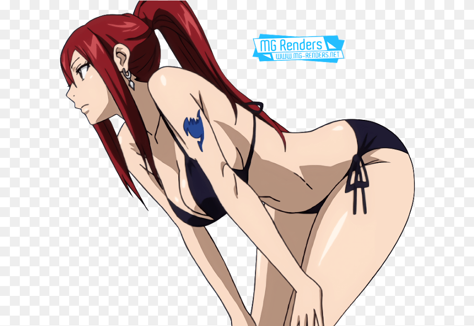 Fairy Tail Erza Scarlet Render 45 Anime Image Cartoon, Book, Publication, Comics, Adult Free Transparent Png