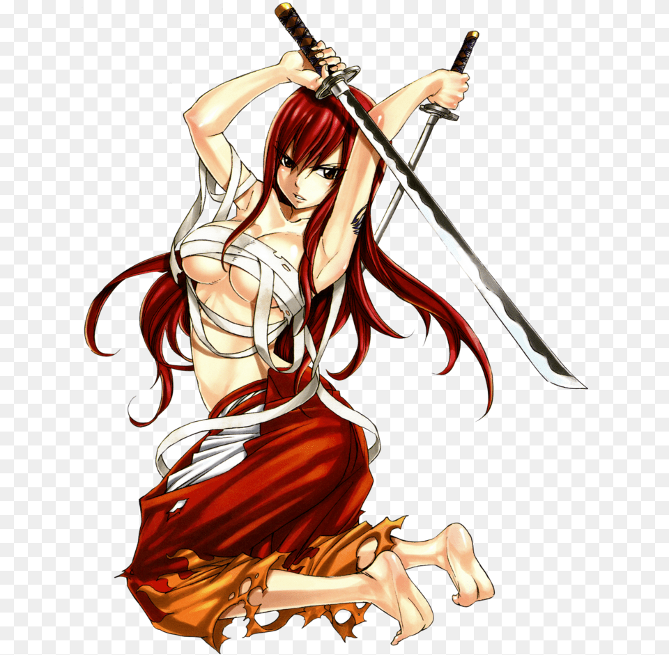 Fairy Tail Image, Book, Comics, Weapon, Sword Free Png Download