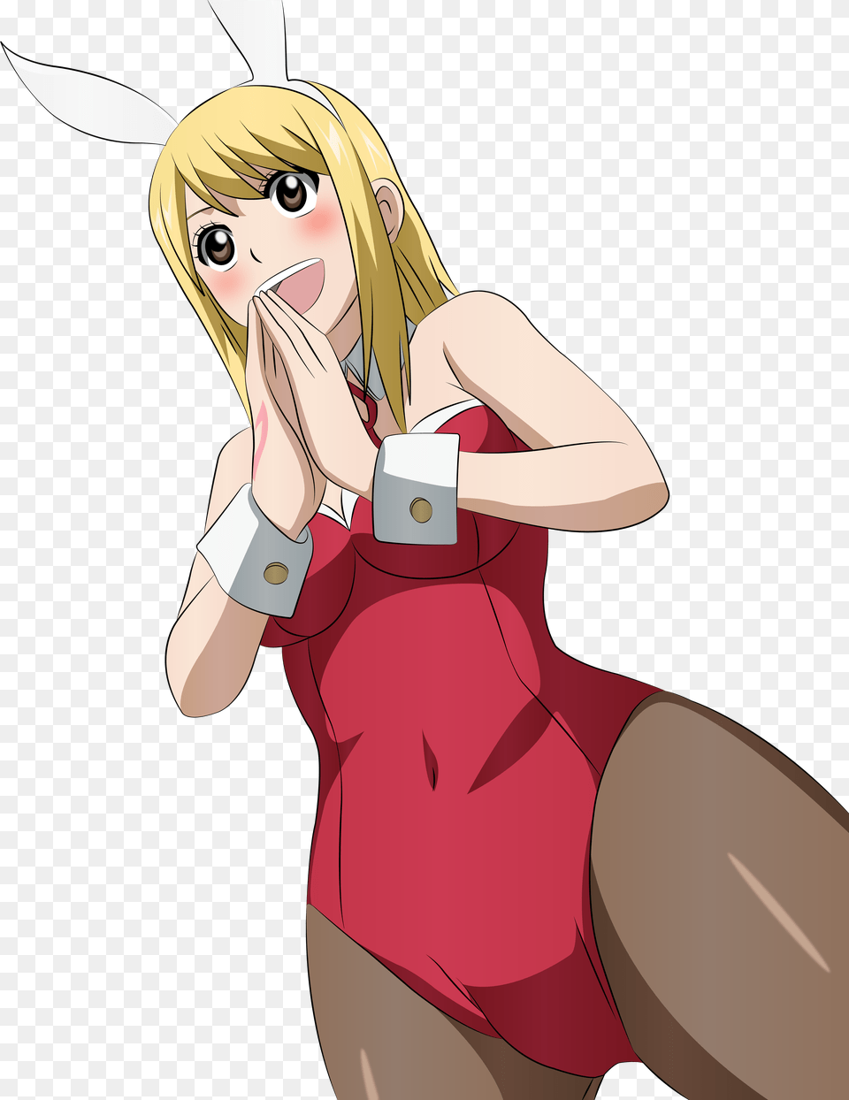 Fairy Tail Lucy Heartfilia Animal Ears Bunny Girl Lucy Heartfilia Bunny, Book, Comics, Publication, Adult Free Png