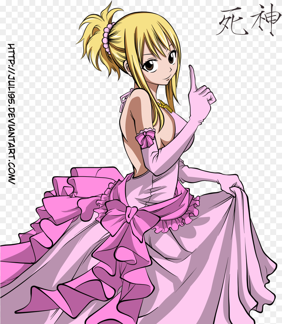 Fairy Tail Lucy In Dress Fairy Tail Lucy Dress, Book, Publication, Comics, Manga Free Transparent Png