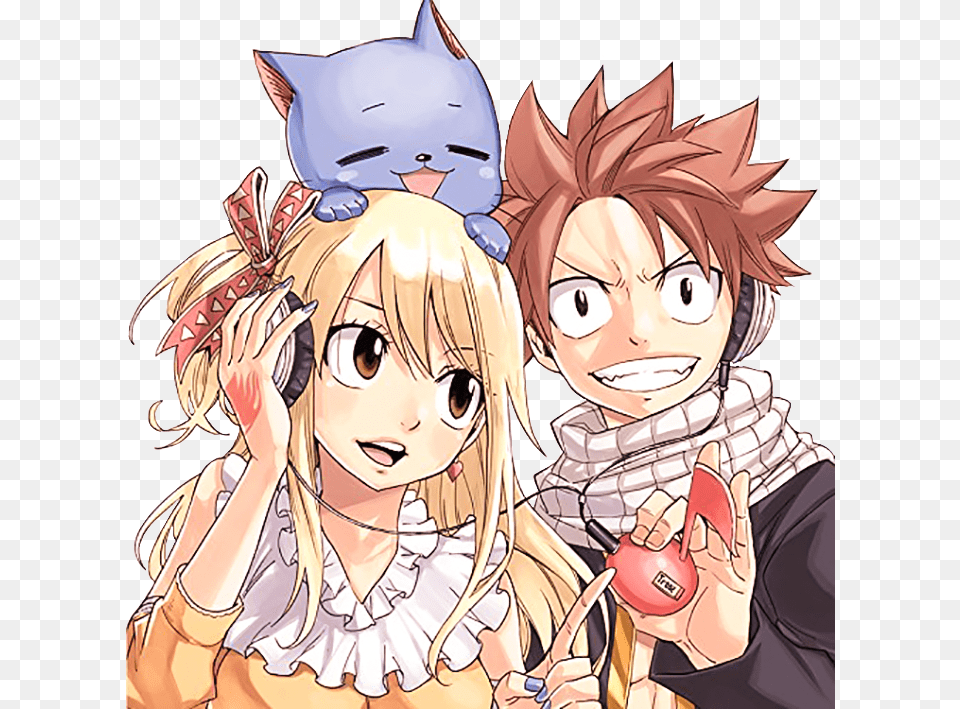Fairy Tail Nalu And Happy Anime Fairy Tail Nalu, Book, Comics, Publication, Baby Png Image