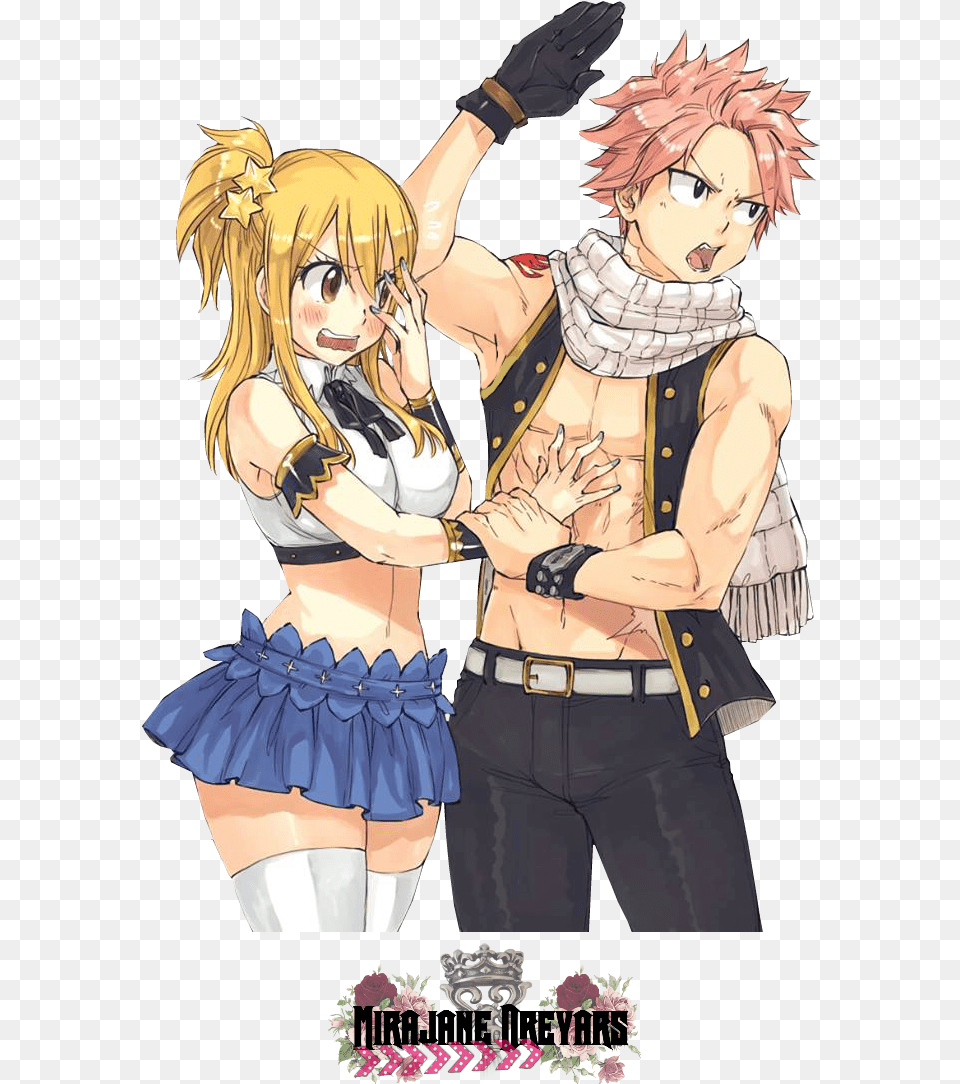 Fairy Tail Nalu Render Hd Download Download Fairy Tail Lucy I Natsu, Book, Publication, Comics, Manga Free Transparent Png