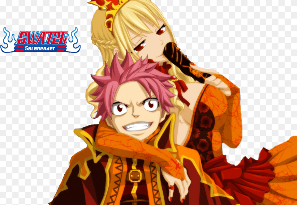 Fairy Tail Natsu And Lucy Halloween, Book, Comics, Publication, Adult Png Image