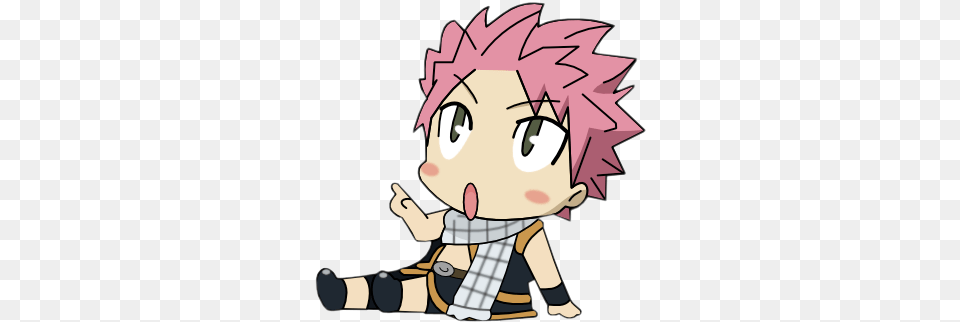 Fairy Tail Natsu Chibi Discovered By Rania Chibi Fairy Tail, Book, Comics, Publication, Baby Free Transparent Png