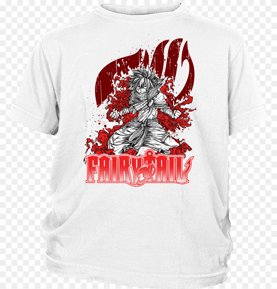 Fairy Tail Natsu Dragon Slayer Youth Kid T Shirt Autism Shirt For Kids, Clothing, T-shirt, Adult, Wedding Png Image