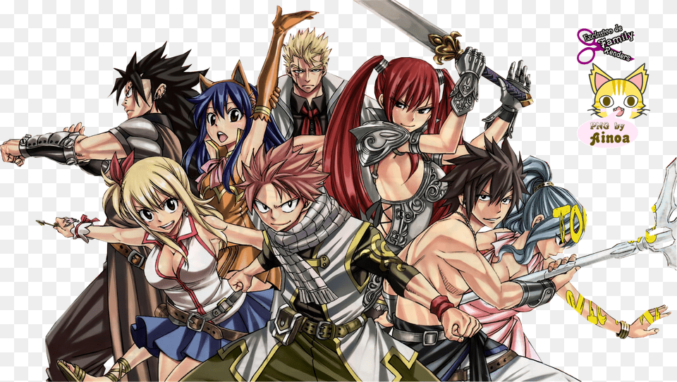 Fairy Tail Natsu Lucy Gray Erza Wendy Fairy Tail Gray Mavis, Book, Comics, Publication, Adult Free Transparent Png