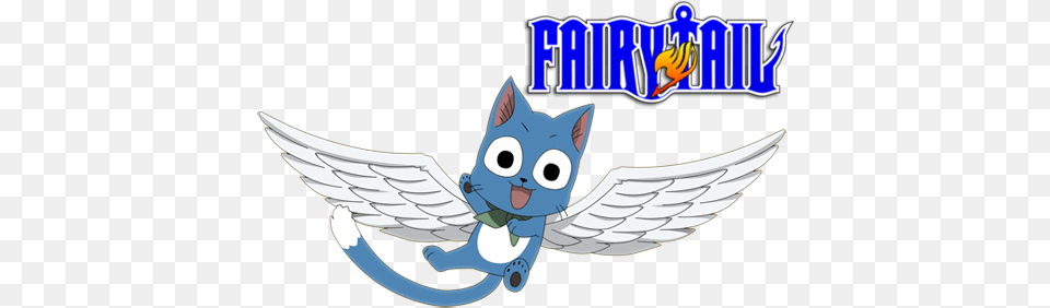 Fairy Tail Tv Show Image With Logo And Character Fairy Tail, Emblem, Symbol, Animal, Fish Free Transparent Png