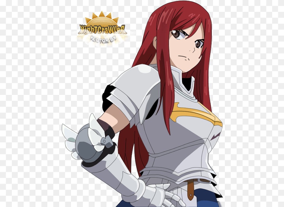 Fairy Tale Anime Erza, Adult, Book, Comics, Female Free Png Download