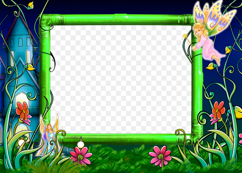 Fairy Tale Photo Frame, Art, Graphics, Floral Design, Pattern Free Png
