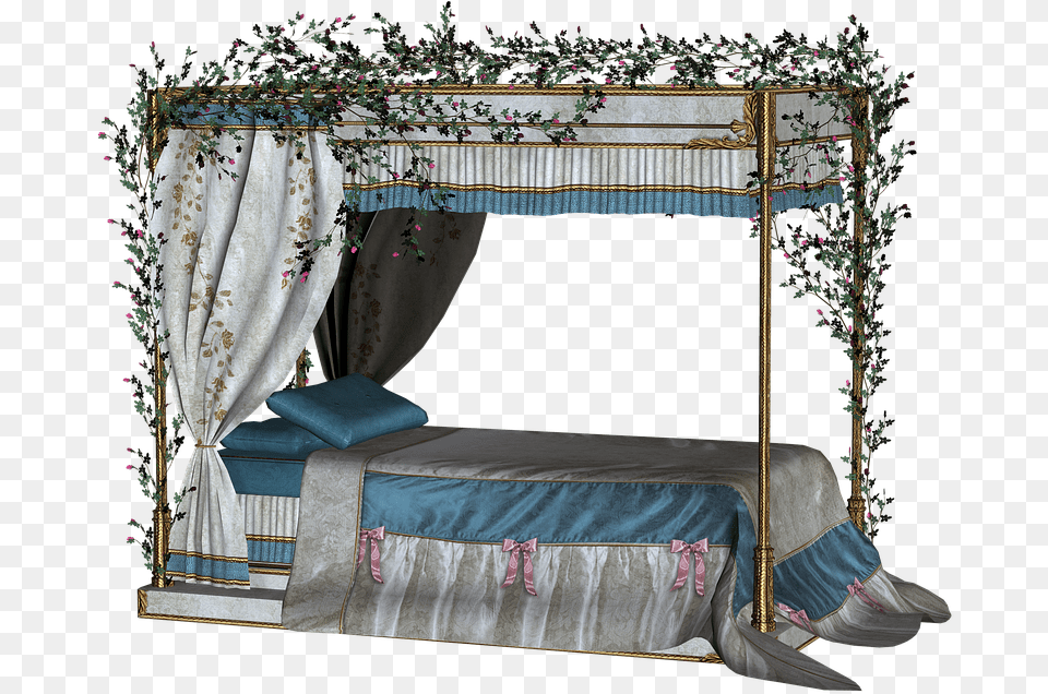 Fairy Tale Sleeping Beauty Princess Bed Fairy Sleeping Beauty Bed, Furniture, Bedroom, Indoors, Room Free Png