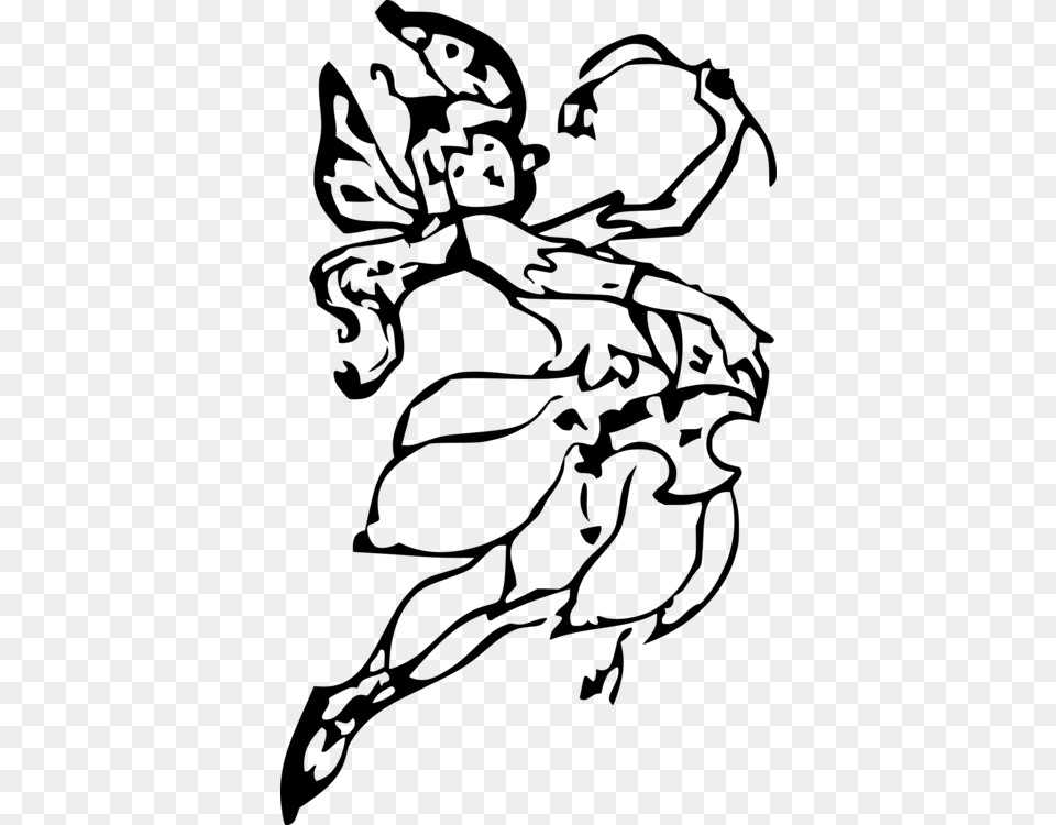Fairy Tale Tooth Fairy Elf Sprite, Gray Free Transparent Png