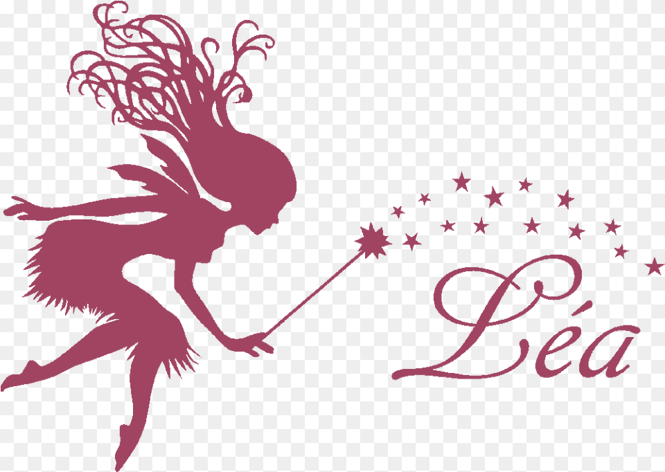 Fairy Tale Vector Graphics Illustration Silhouette Fairy With Dandelion Clock, Person Free Png Download