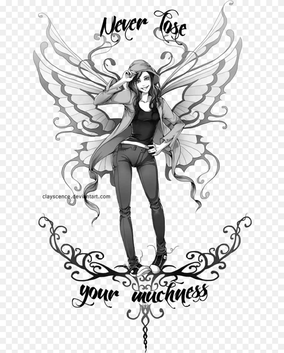 Fairy Tattoos Fairy2 Lunch Tote 16quot X 16quot By Clayscence, Book, Publication, Adult, Comics Free Png Download
