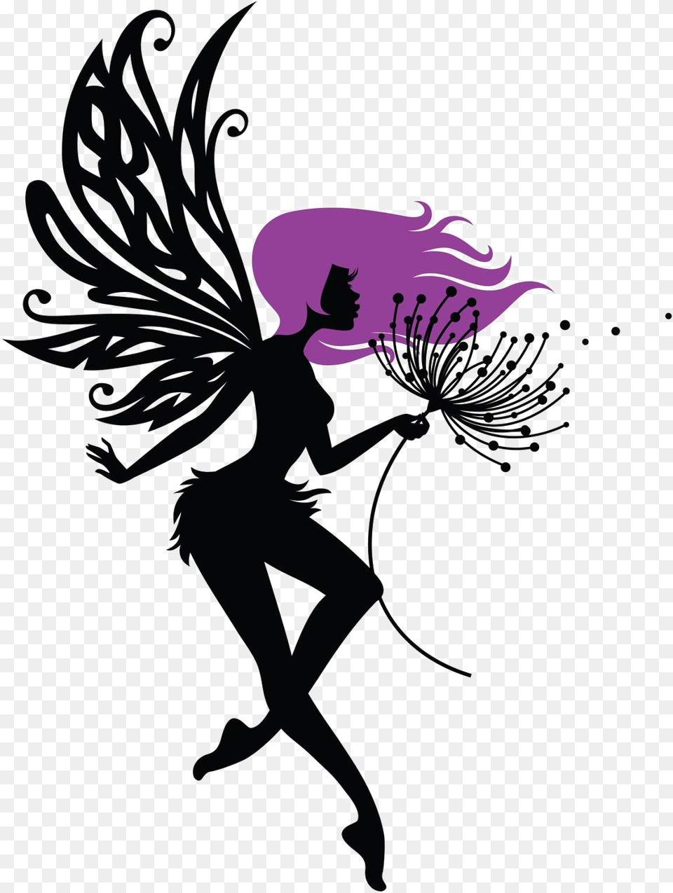 Fairy Tattoos Transparent Image Fairy Vector Tattoo, Flower, Plant, Leisure Activities, Dancing Png