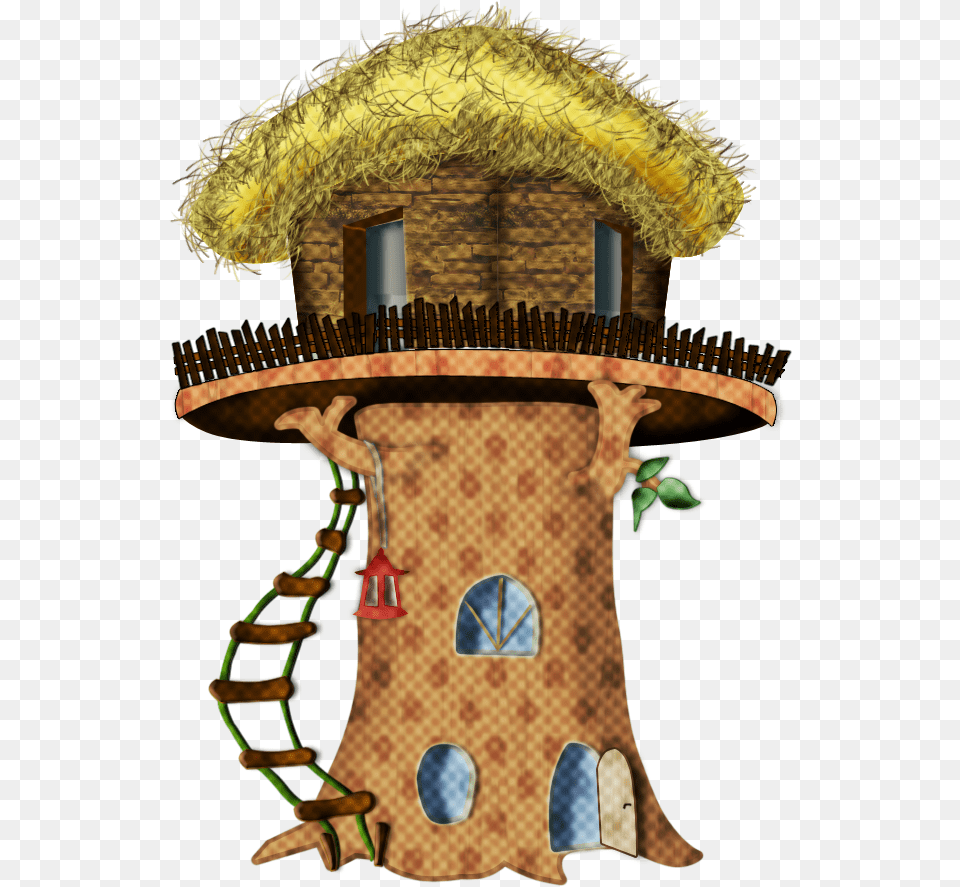 Fairy Tree House Clipart Clipart Black And White Stock Wolf, Outdoors, Countryside, Nature, Straw Free Png