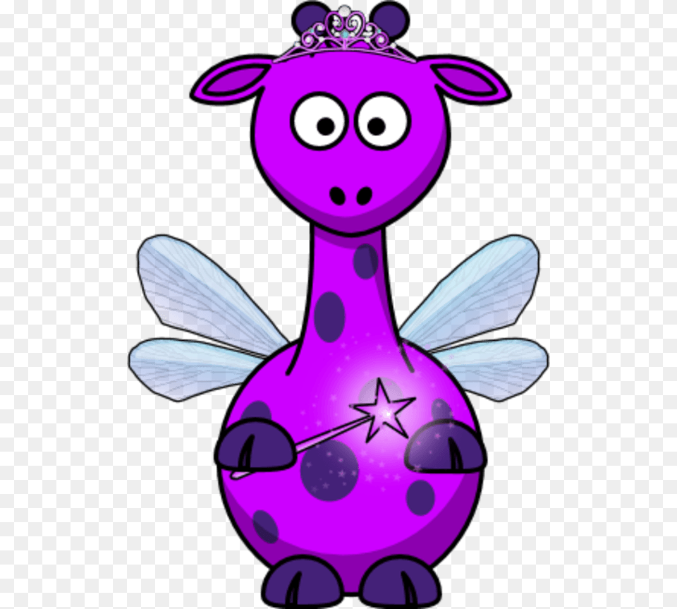 Fairy Vector Red Giraffe Clipart, Purple, Nature, Outdoors, Snow Free Png