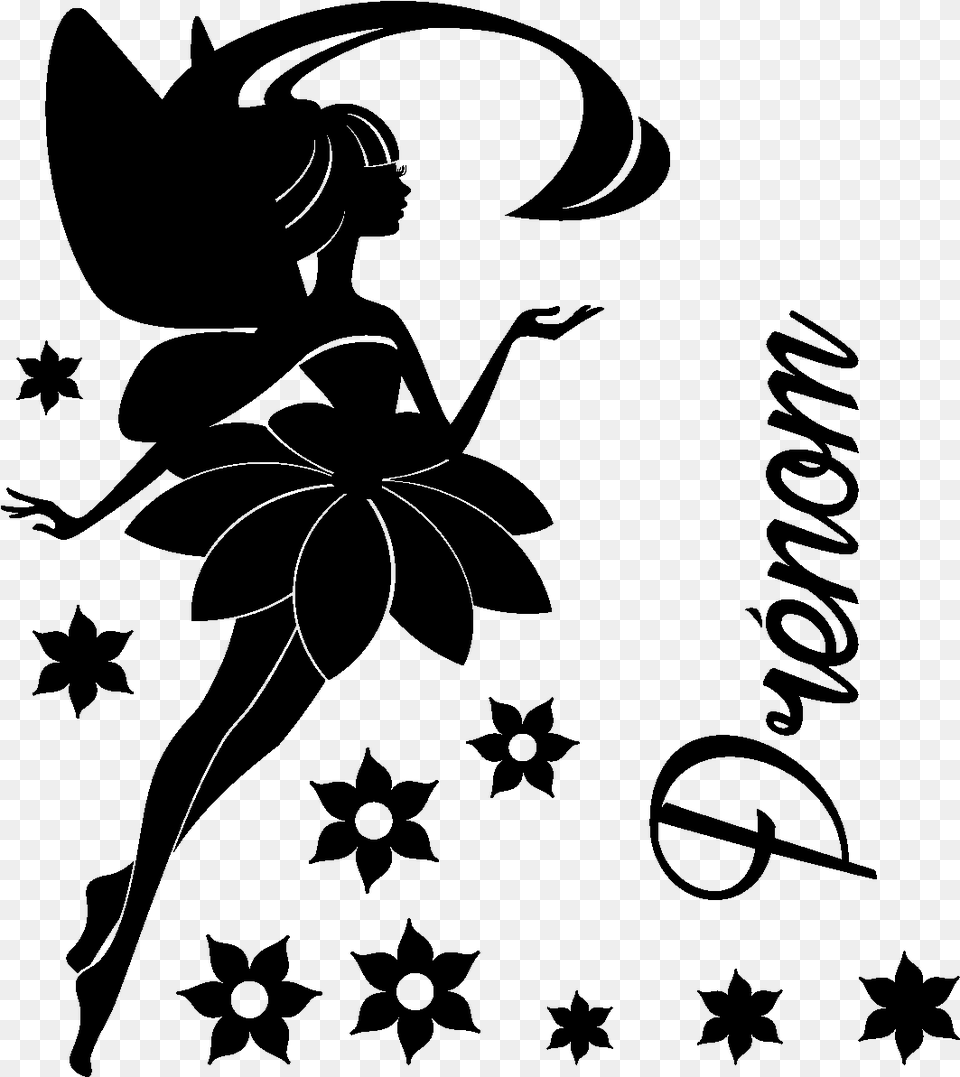 Fairy With White On Background, Gray Free Png Download