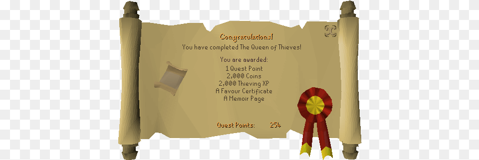 Fairytale Ii Cure A Queen Osrs Wiki Demon Slayer Osrs Reward, Text, Document, Scroll Free Png Download