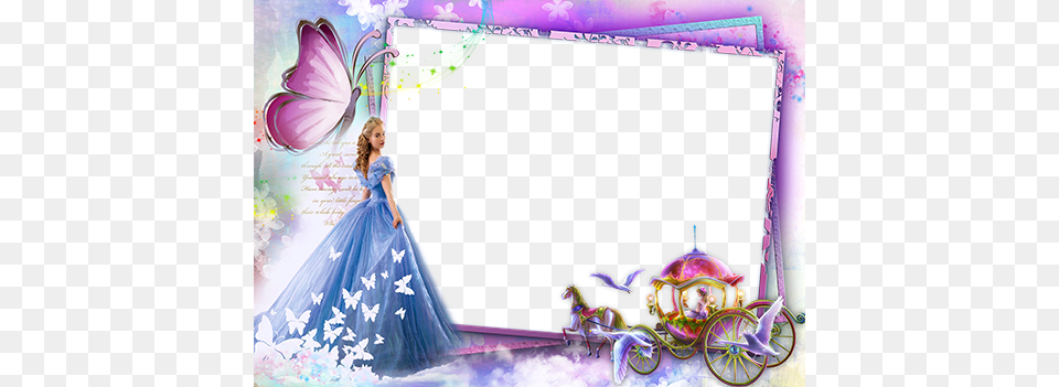 Fairytale Princess Cinderella Photo Frame, Clothing, Dress, Gown, Fashion Free Transparent Png