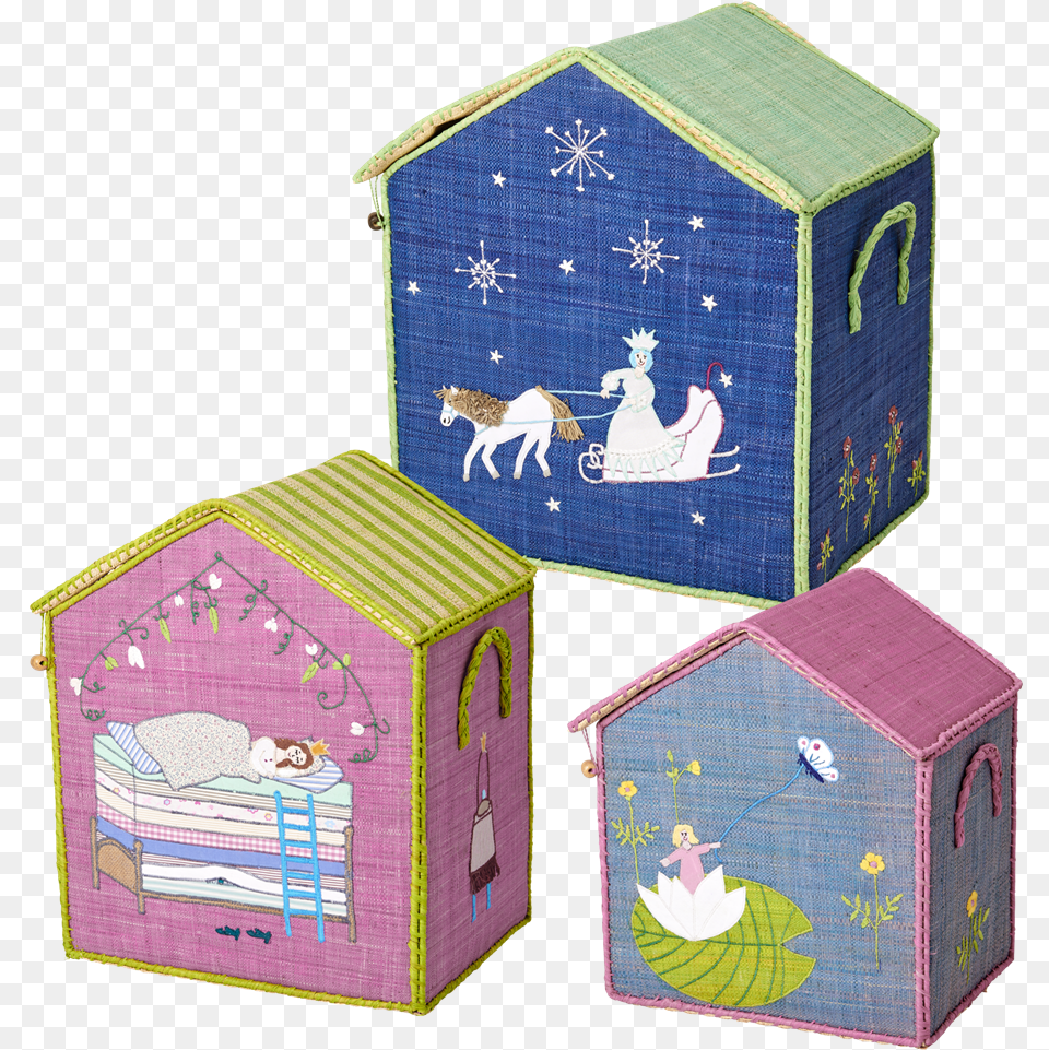 Fairytale Set Of Raffia Toy Storage Baskets By Rice Dk Rice Dk Toys Box, Den, Indoors, Person, Dog House Free Png