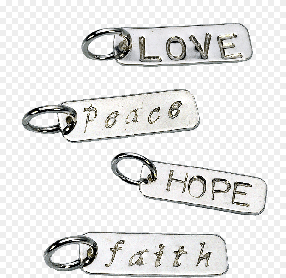 Faith Hope Love Amp Peace Attribute Charms Keychain, Text, Symbol, Number Free Png