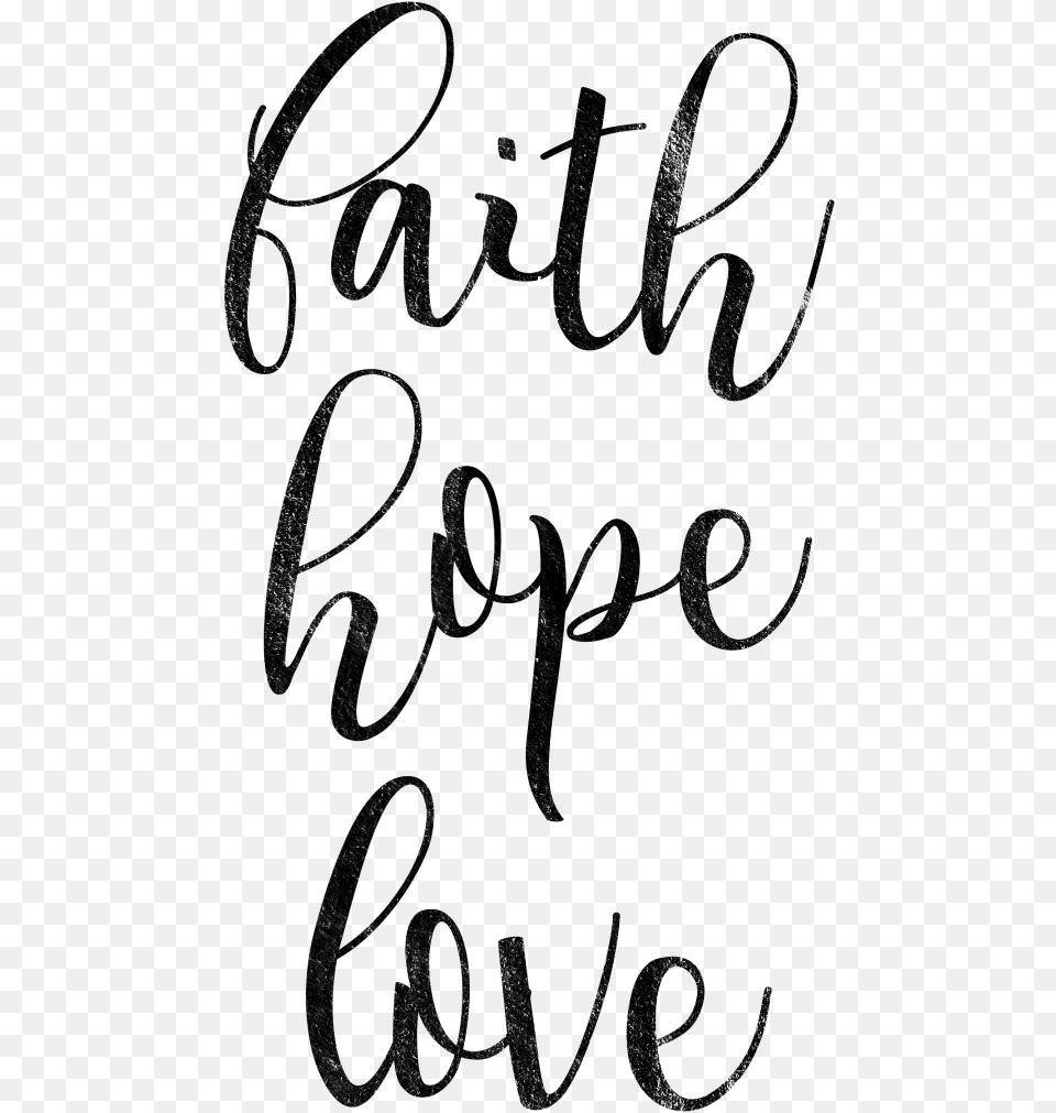 Faith Hope Love Calligraphy, Text, Handwriting Free Png Download