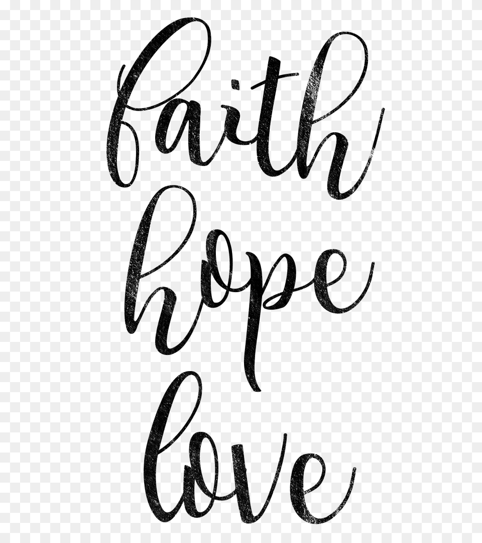 Faith Hope Love Image, Text, Calligraphy, Handwriting, Letter Free Png