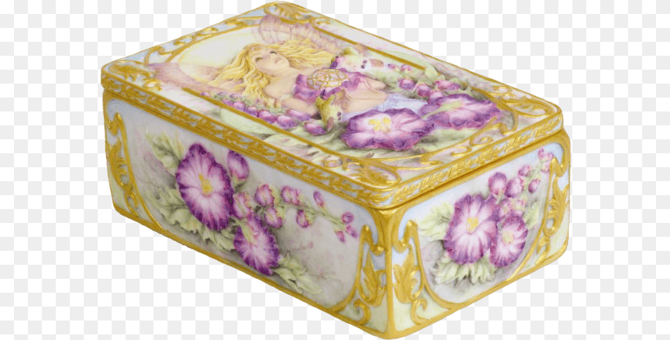 Faith Jewelry Box By Jody Bergsma Box, Art, Porcelain, Pottery, Floral Design Free Png