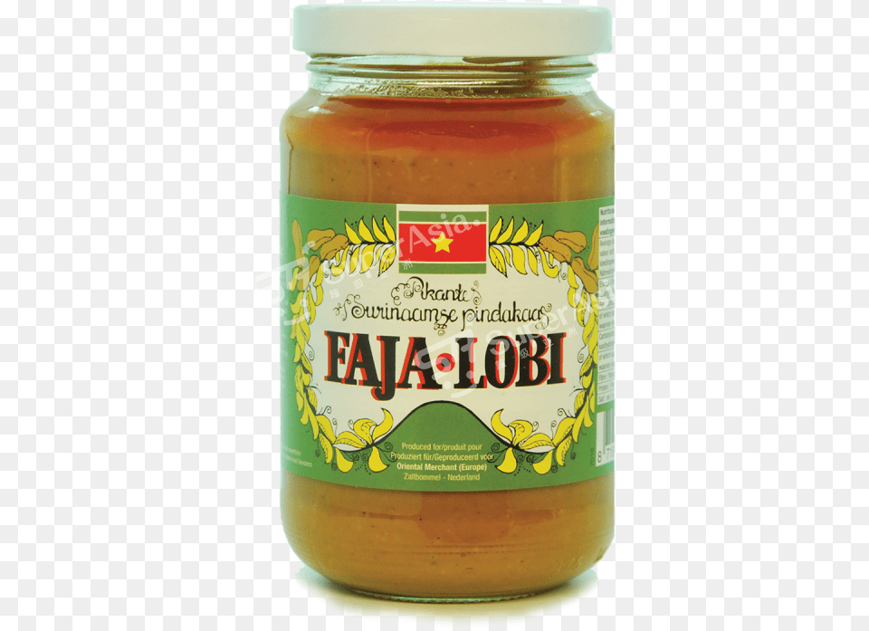 Fajalobi Surinamese Peanut Butter Satay Sauce 350 Silvo Faja Lobi Pindakaas, Food, Ketchup, Relish Png Image