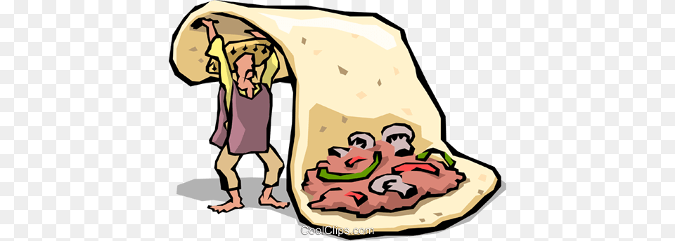 Fajitas Royalty Vector Clip Art Illustration, Baby, Person, Bread, Food Png