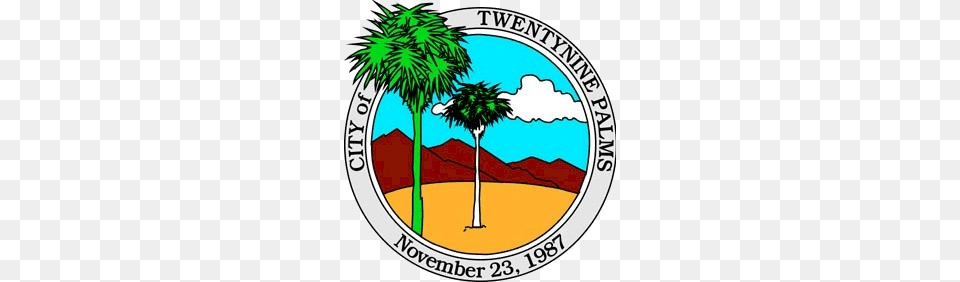 Fajlseal Of Twentynine Palms California, Palm Tree, Plant, Tree, Logo Png