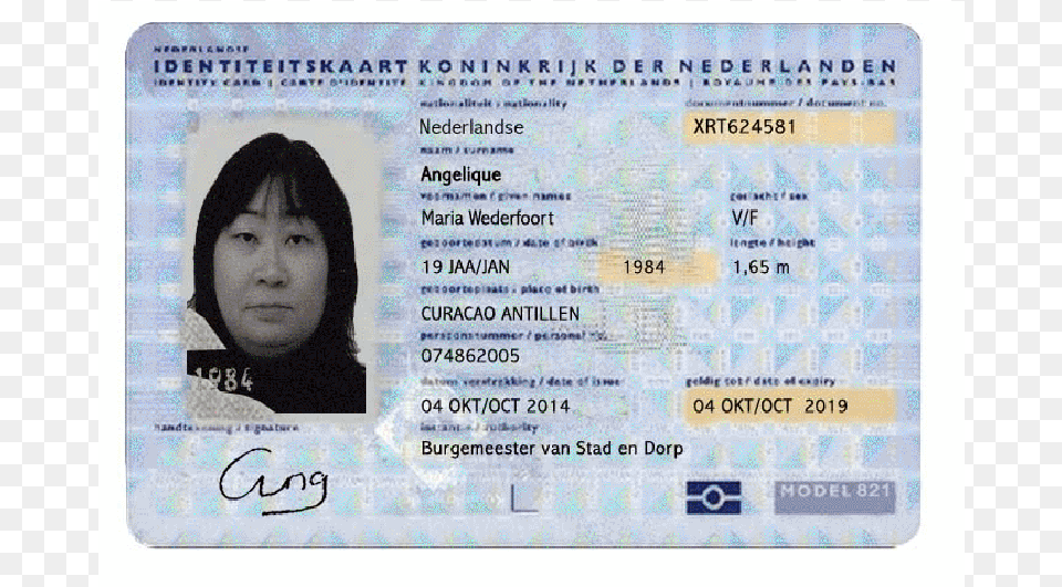 Fake And Real Netherlands Id Card Id Card Number Netherlands, Text, Document, Id Cards, Driving License Free Transparent Png