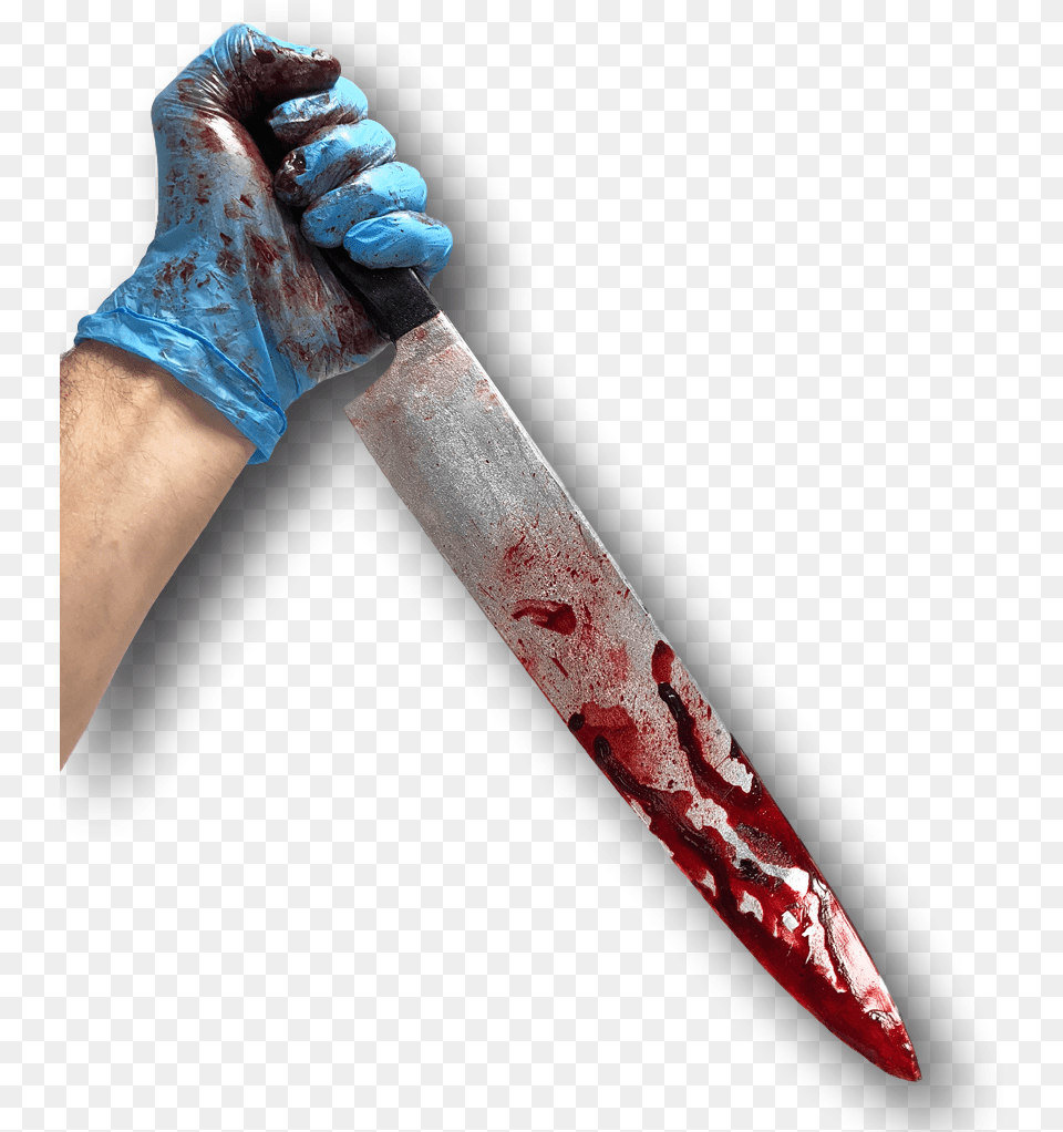 Fake Bloody Myers Kitchen Knife Weapon Halloween Costume Kitchen Knife, Blade, Dagger Free Transparent Png