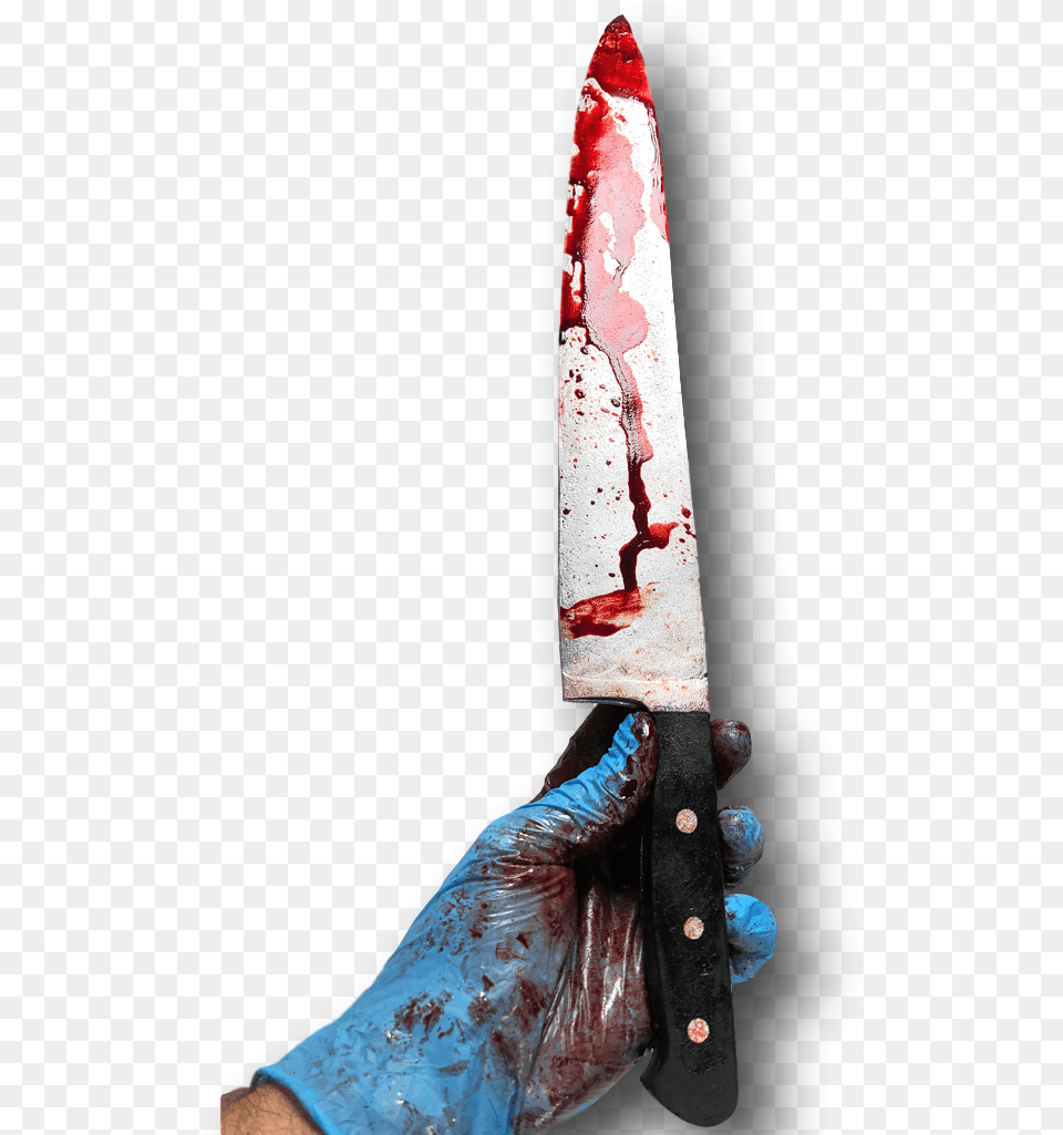 Fake Bloody Myers Kitchen Knife Weapon Halloween Costume Pu Hunting Knife, Blade, Dagger Free Png Download