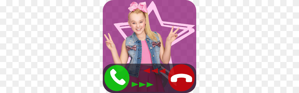 Fake Call From Jojo Siwa Apk, Child, Portrait, Face, Female Png