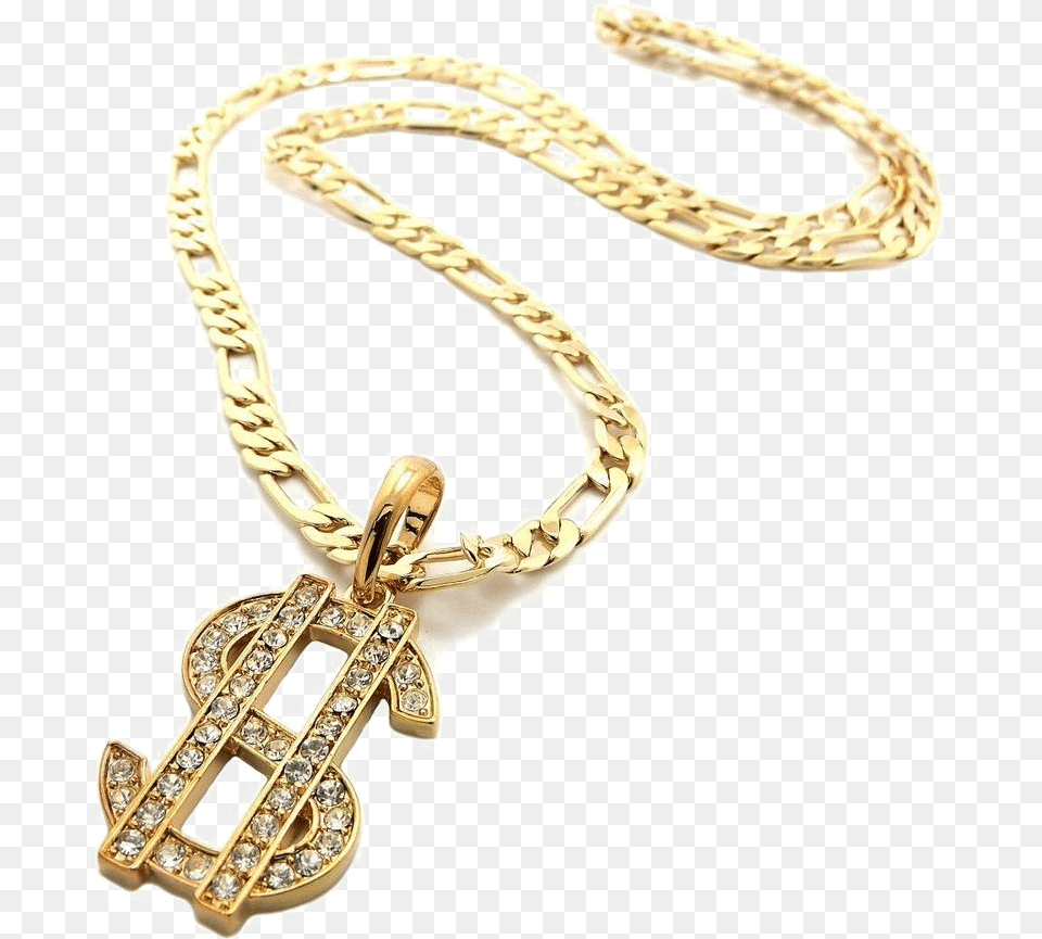 Fake Dollar Sign Necklace, Accessories, Jewelry, Pendant Png Image