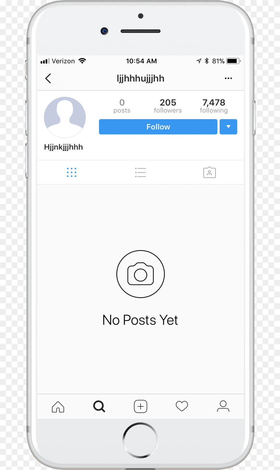 Fake Instagram Account Instagram Account With No Followers, Electronics, Mobile Phone, Phone, Text Free Png