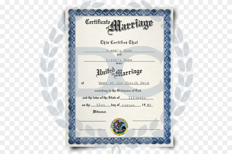 Fake Marriage Certificate Marriage Certificate, Text, Diploma, Document Png Image