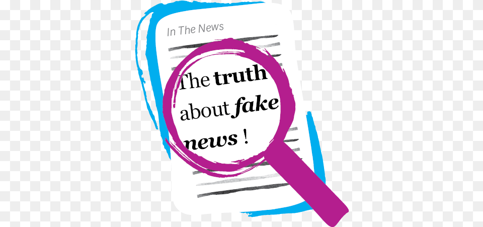 Fake News Dot, Text, Magnifying Png