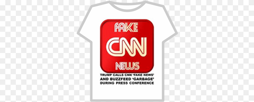 Fake News Roblox Cnn, Clothing, T-shirt, Shirt Png Image