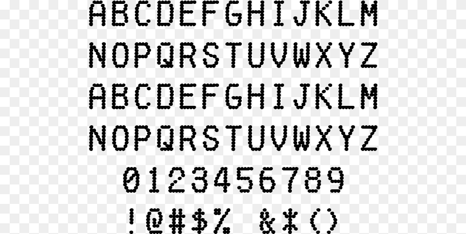 Fake Receipt Example Dot Matrix Font For Receipt, Gray Free Png