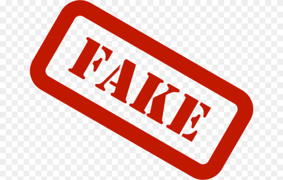 Fake Red Diagonal, Sign, Symbol, Sticker, Logo Png Image